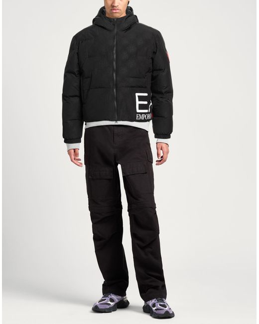 EA7 Black Puffer for men