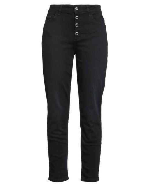 Liu Jo Black Jeans Cotton, Elastane