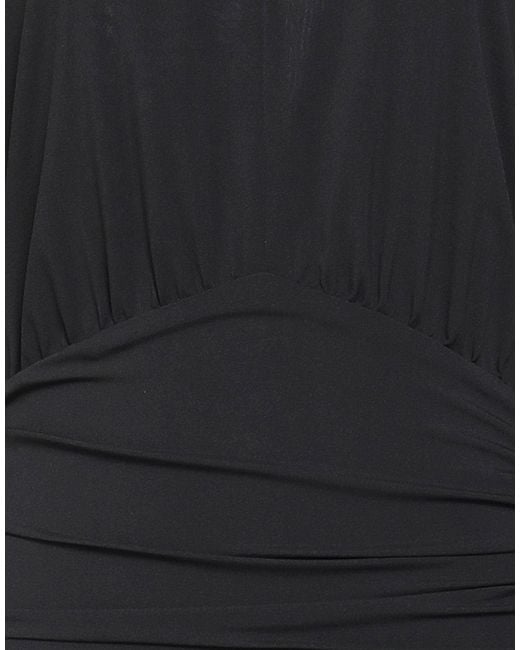 SIMONA CORSELLINI Blue Mini Dress Polyester, Elastane