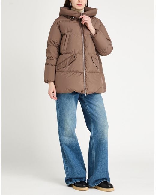 Moorer Brown Puffer Polyester
