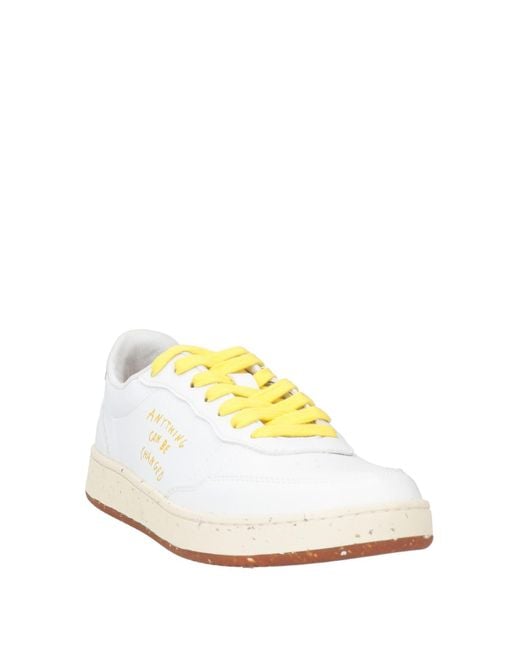Acbc White Sneakers Textile Fibers