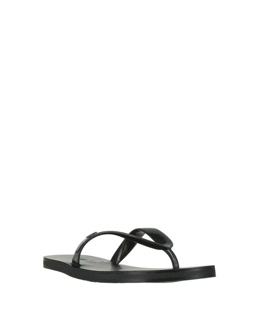 Ancient Greek Sandals Black Thong Sandal Rubber