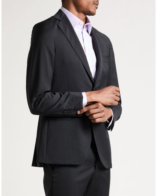 Tombolini Blue Suit Polyester, Wool, Viscose for men