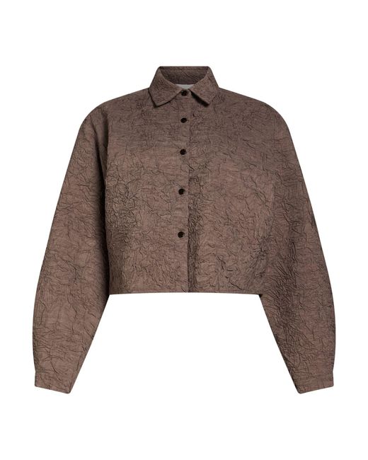 Alysi Brown Chocolat Jacket Polyester, Virgin Wool