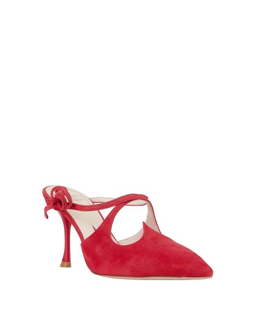 Roger Vivier Red Mules & Clogs