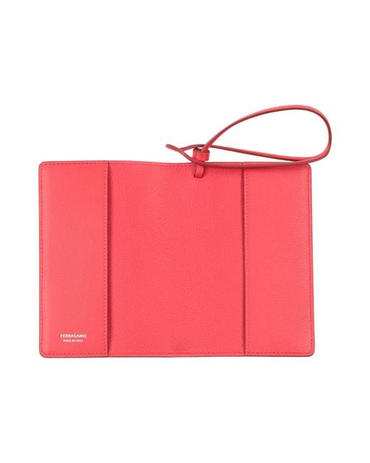 Ferragamo Pink Document Holder Calfskin for men