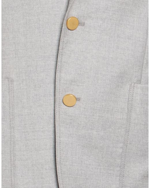 Manuel Ritz Gray Light Blazer Virgin Wool, Elastane for men