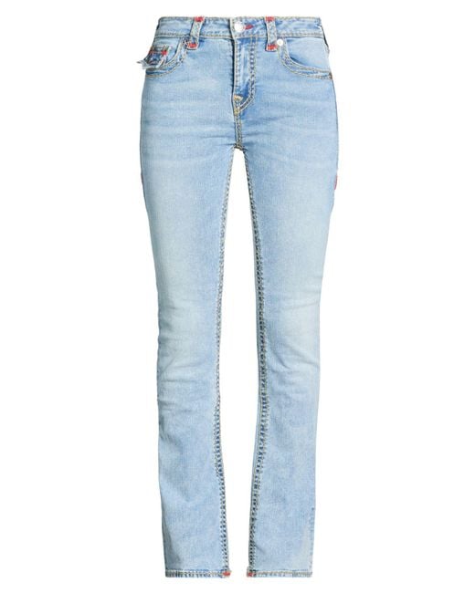 True Religion Blue Jeans Cotton, Polyester, Rayon, Elastane
