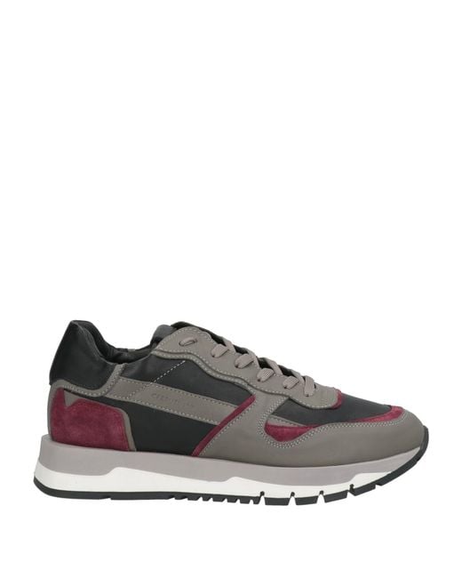 Cerruti 1881 Gray Sneakers Calfskin
