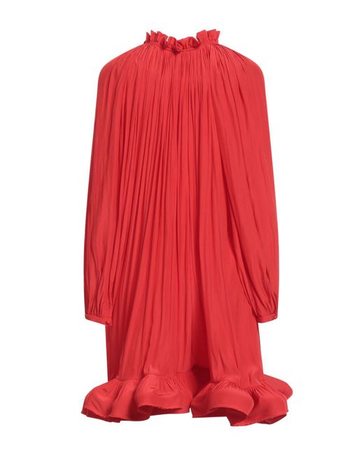 Lanvin Red Mini Dress