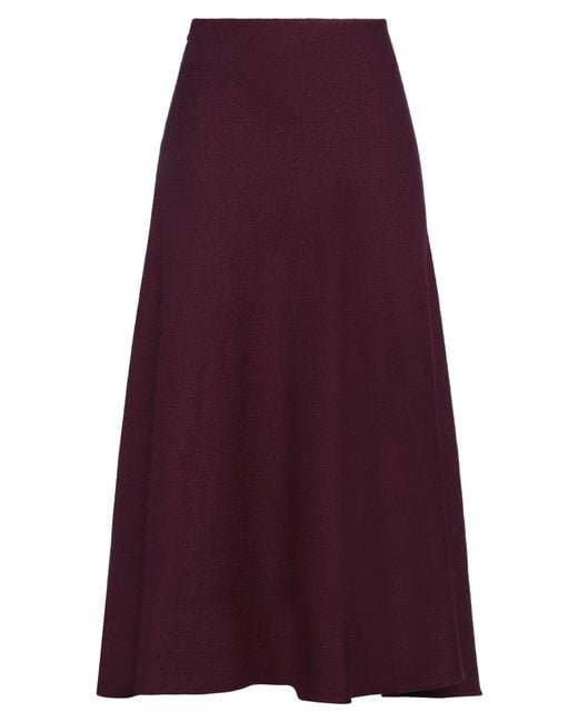 Jil Sander Purple Midi Skirt