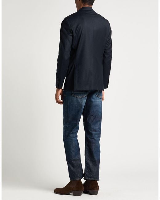 Lardini Black Blazer Wool, Cashmere, Elastane for men