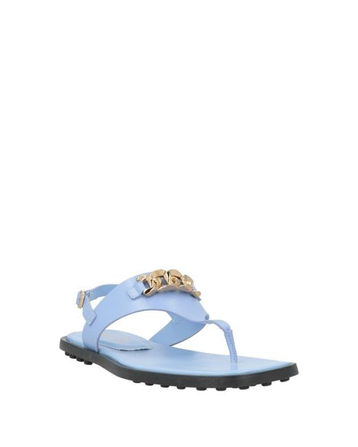 Tod's White Thong Sandals
