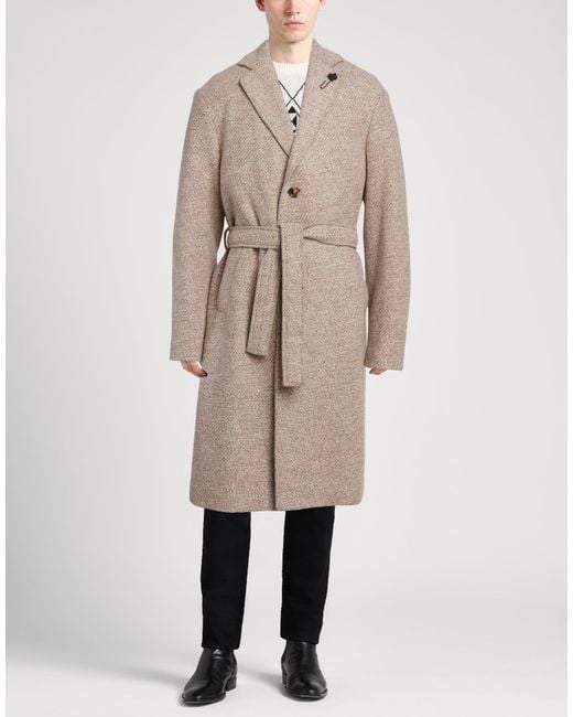 Lardini Natural Coat Wool, Cashmere for men