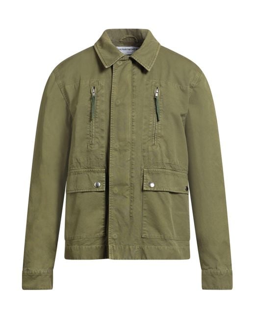 Department 5 Green Jacket Cotton for men