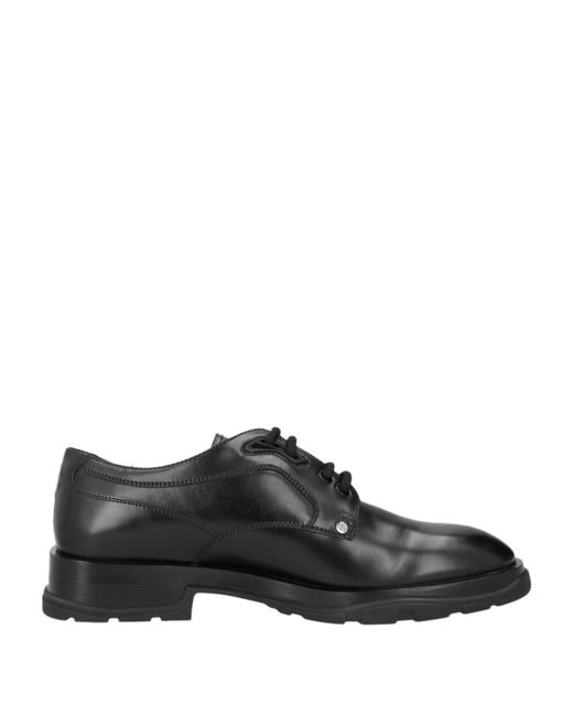McQueen Black Lace-up Shoes for men
