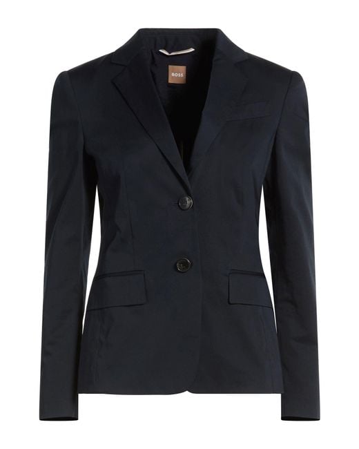 Boss Blue Blazer Cotton, Elastane