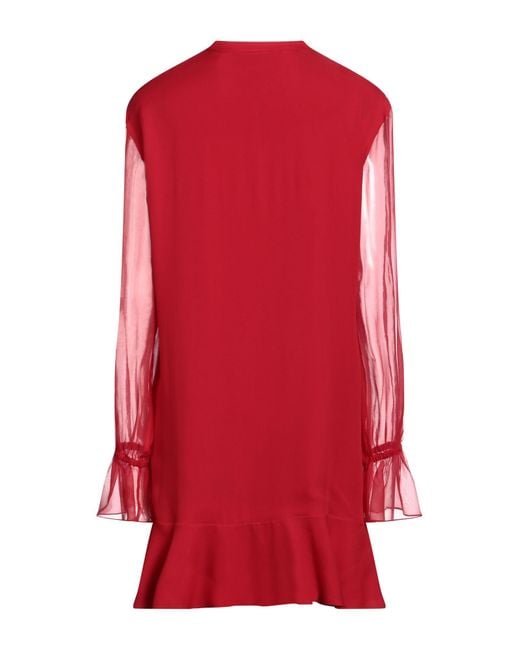 Moschino Red Mini Dress Silk