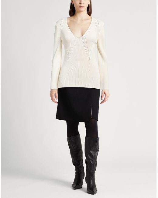 Jil Sander Natural Sweater Viscose, Cotton, Polyamide