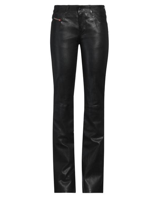 DIESEL Black Pants Sheepskin