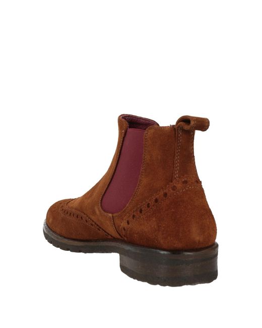 Antica Cuoieria Brown Ankle Boots Leather for men