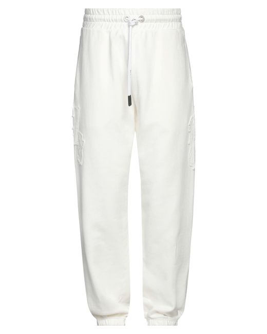 Palm Angels White Trouser for men