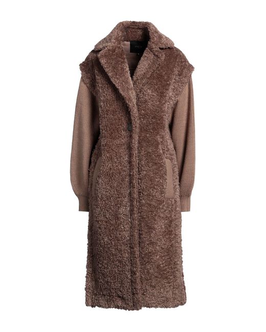 Maje Brown Shearling & Teddy