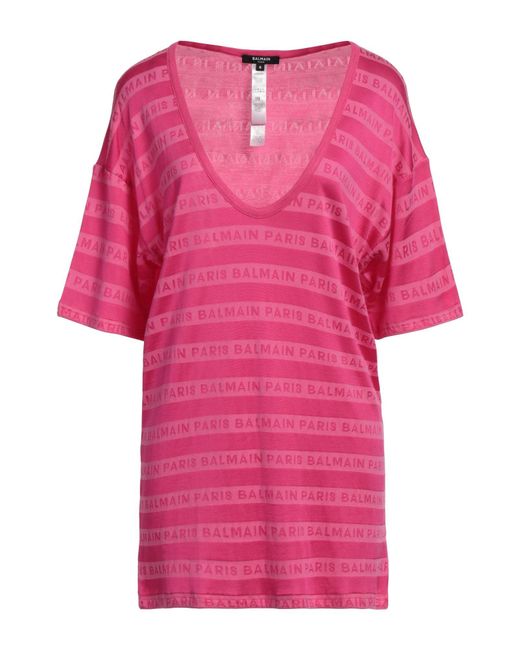 Balmain Pink T-Shirts