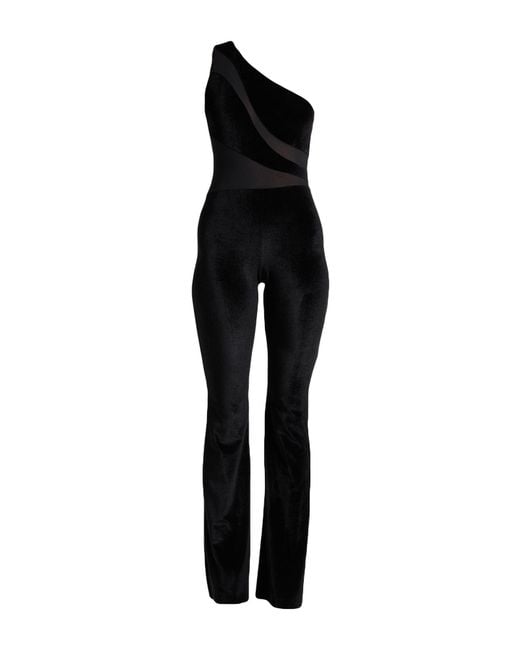 Cristinaeffe Black Jumpsuit Polyester, Elastane, Polyamide