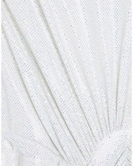 Alexandre Vauthier White Mini Dress Viscose, Elastane