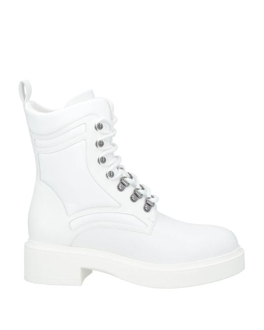 Emporio Armani White Stiefelette