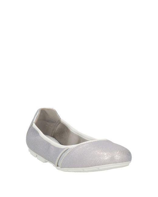 Hogan White Ballet Flats