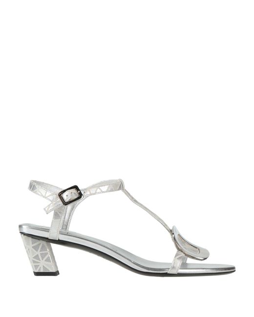 Roger Vivier White Sandals Leather