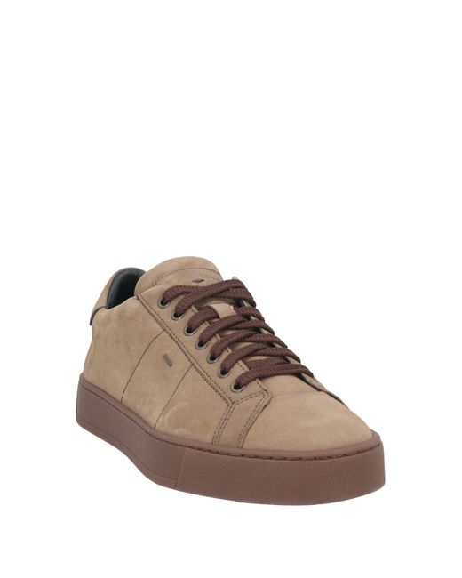 Santoni Brown Trainers for men
