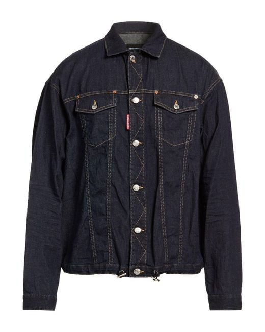 DSquared² Blue Denim Outerwear for men