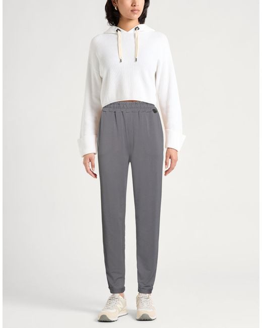 Liu Jo Gray Pants Cotton, Elastane