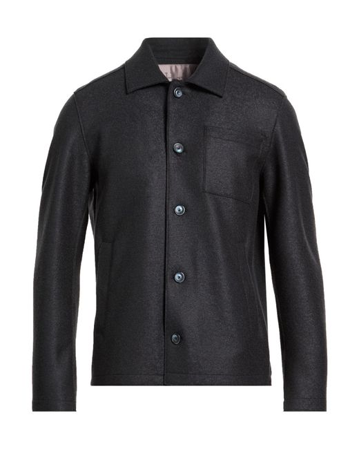 Herno Black Resort Jacket Virgin Wool for men
