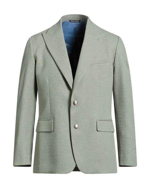 Reveres 1949 Green Blazer Polyester for men