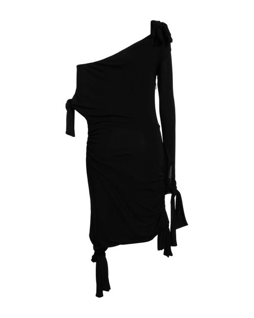 MSGM Black Mini Dress Viscose