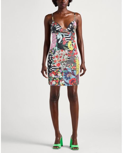 Moschino White Mini Dress Cotton, Elastane