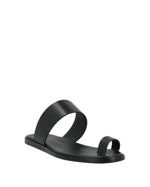 Common Projects Black Thong Sandal