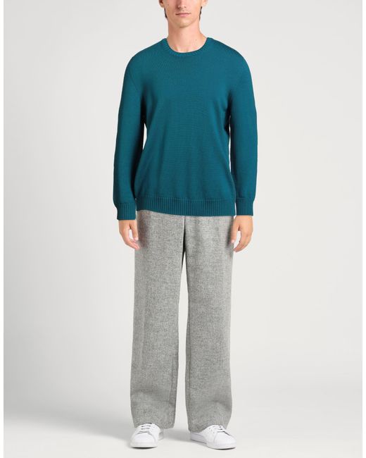 Drumohr Blue Sweater Merino Wool for men