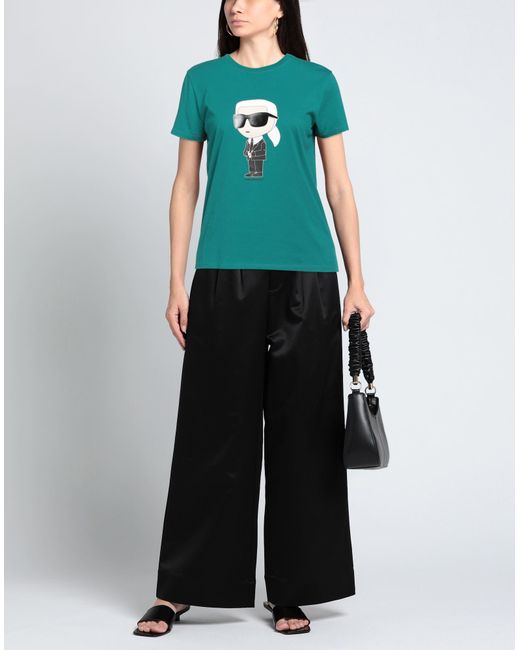 Karl Lagerfeld Green Ikonik 2.0 Karl T-Shirt T-Shirt Organic Cotton