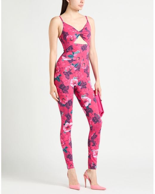 Pinko Pink Jumpsuit Polyamide, Elastane