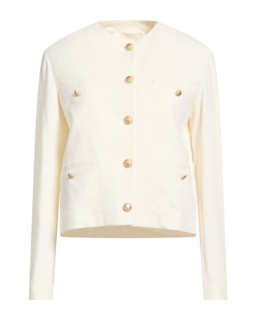 Circolo 1901 White Jacket Cotton, Elastane