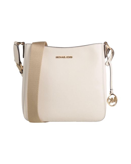 MICHAEL Michael Kors Natural Ivory Cross-Body Bag Textile Fibers