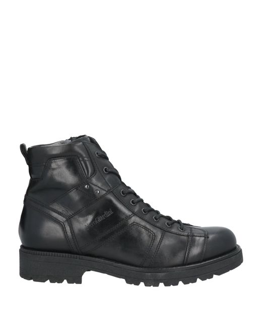 Nero Giardini Black Ankle Boots for men