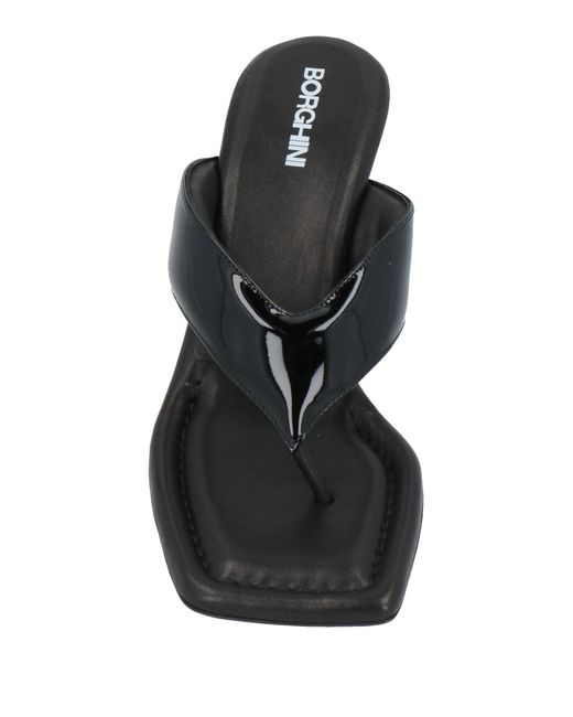 Sandalias de dedo Gia Borghini de color Black