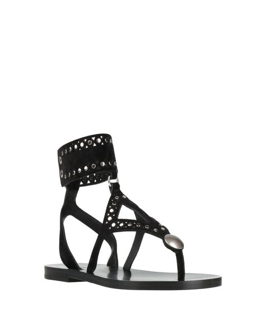 Isabel Marant Black Thong Sandal
