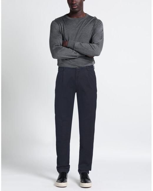 Incotex Blue Pants Cotton, Elastane for men